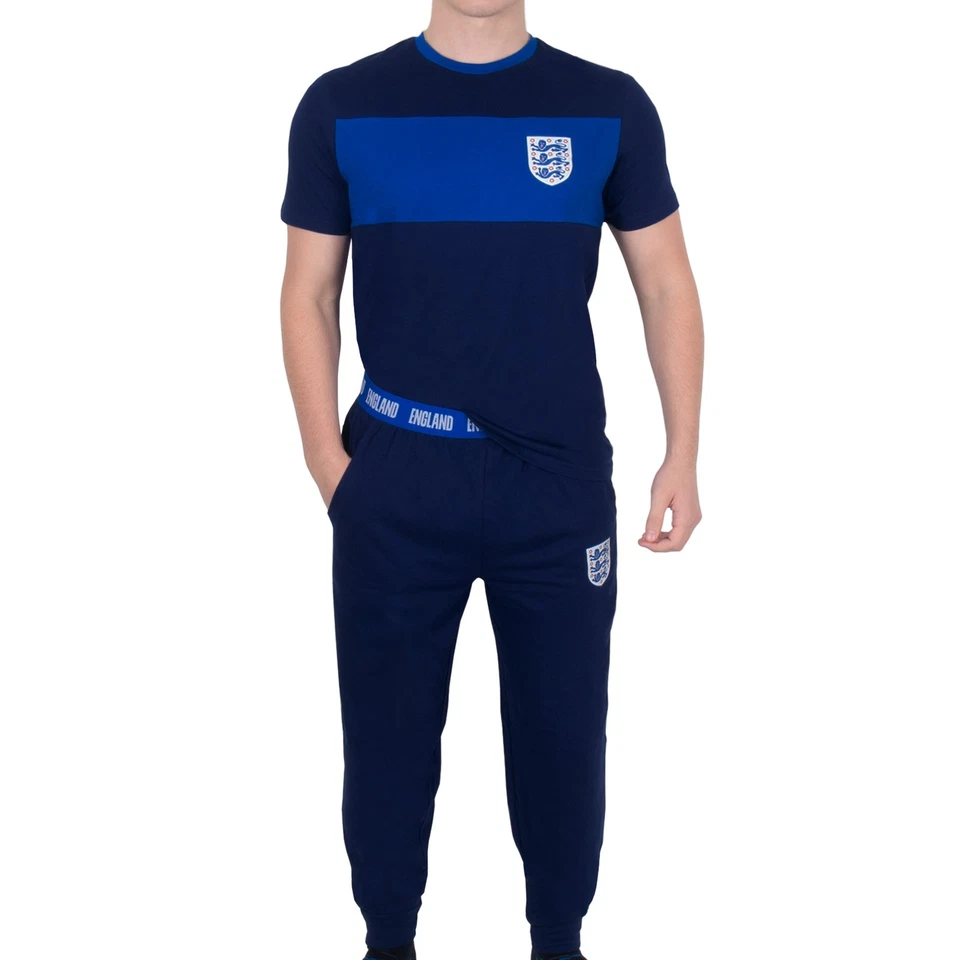 THE ENGLAND FOOTBALL ASSOCIATION England Men's Pyjamas - Official Football Gift for Adults Premium Loungewear Set