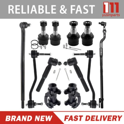 For Ford F-250 F-350 Super Duty 2000-2004 Ball Joint Sway Bar Tie Rod Kit 12PC - Image 1 of 4
