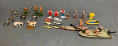 Big Lot 1:32 - 1:36 Scale Hunters & Fishermen Play Figures PM0807 LZ - Image 1 of 4