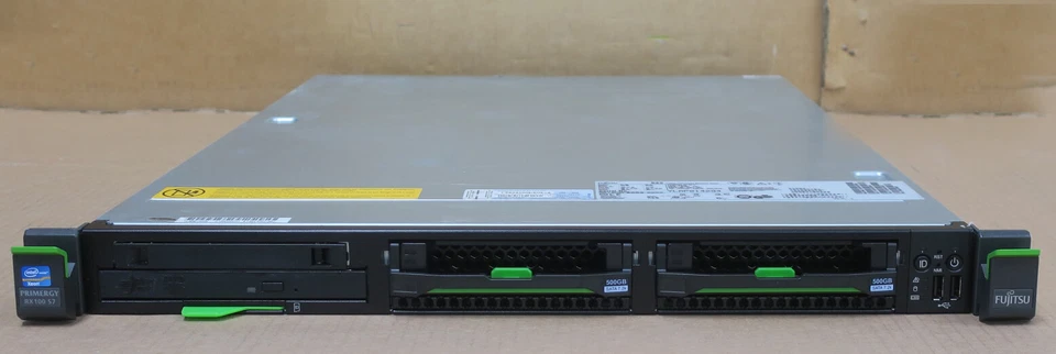 Fujitsu Primergy RX100 S7 Quad-Core E3-1270 8GB Ram 2x 3.5" Bay 1U Rack Server - Image 1 of 4