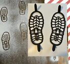 Santa's Boot print Footprint Stencil, Father Christmas Boots Stencil
