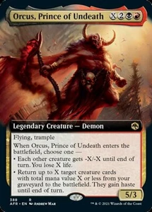 MTG ORCUS, PRINCE OF UNDEATH FOIL EXC ORCUS, PRINCIPE DELLA NON MORTE AFR X EN - Picture 1 of 1