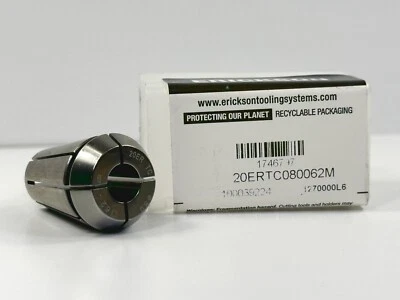 Kennametal ERICKSON 20ERTC080062 ER20 8mm New Collet 1746797 1pc - Image 1 of 2