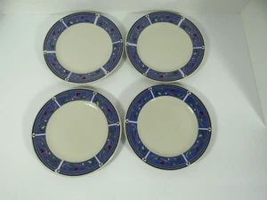 Sakura Majesticware Phoenicia Set of 4 Dessert Salad Plates 1995 Sue Zipkin - Picture 1 of 6