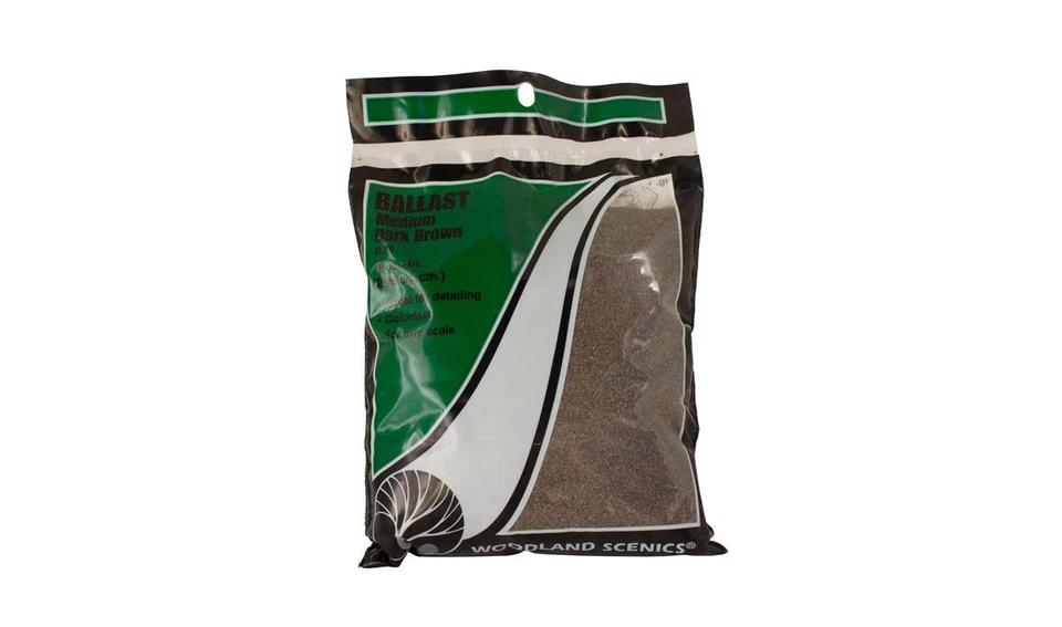 Woodland Scenics Dark Brown Ballast Fine 7oz Bag B71