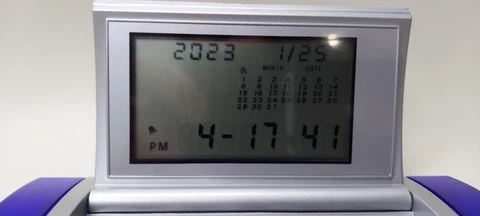 IBM Desktop Alarm World Clock  Digital Calendar Calculator Rare Fully Functional Cover