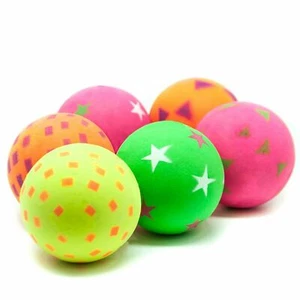 Gummischwamm HOHER HÜPFEND Ball weich in Berührung schwimmend klein mittlerer Rasse Hundespielzeug - Bild 1 von 3