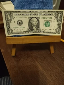 Seltener Stern Schein 1 Dollar 2021 New York B00427520 NUR 500.000 gedruckt - Bild 1 von 2