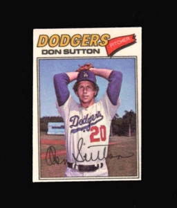 1977 Topps Stoffaufkleber #47 DON SUTTON Dodgers NRMT - Bild 1 von 2