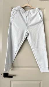 Y-3 Adidas Men’s Brushed Terry Cuff Pants – Light Blue – Size M mens great - Picture 1 of 6