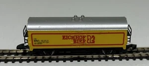 Märklin Z 8632 Güterwagen gedeckt " Eichhof Bier " gebraucht & OVP - Picture 1 of 5
