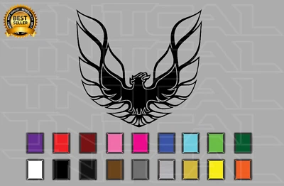 Trans Am Firebird Pontiac Bird Decal Sticker Vinyl - Car Truck Window Wall - Image 1 of 2