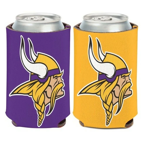 Minnesota Vikings Can Cooler Two Sided Design NFL Collapsible Koozie Cover