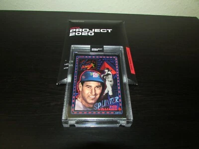 Topps Project 2020 Card #74 Ted Williams by Efdot w/box In Hand - Image 1 of 2