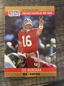 Joe Montana 1990 Pro Set Printing Error Card San Francisco 49ers - Picture 1 of 2