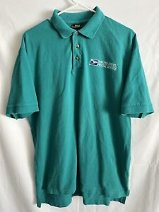 Vintage 90s Men's USPS Employee Polo Shirt Uniform Short Sleeve Sz Large