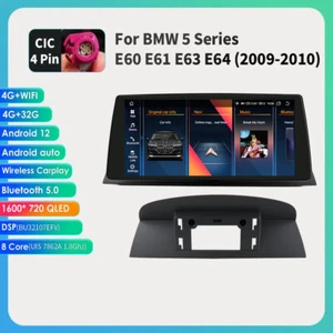 Per BMW E60 E61 2009-2010 CIC Android12 Car AutoPlay 8Core 4G GPS Navi Autoradio - Foto 1 di 23