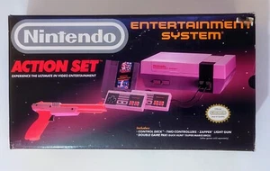 1989 oval seal Action Set complete in box original Nintendo NES Near Mint - Picture 1 of 23