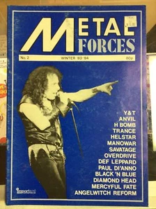 RARE METAL FORCES MAGAZINE NO. 2 WINTER 83 -84: DEF LEPPARD MANOWAR ANGELWITCH - Picture 1 of 4