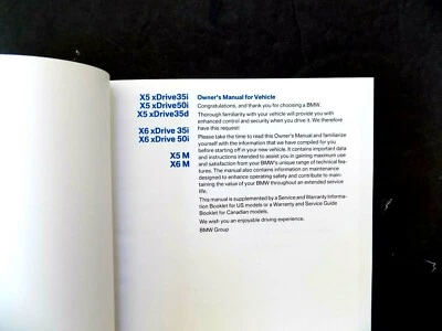 BMW 2010 manual del propietario X5 E70 X6 E71 nuevo original x5m x6m con navegación Foto 1 de 4