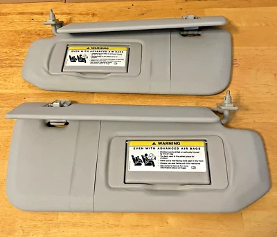 2006 - 2008 MERCEDES BENZ R350 / R500 / W251 OEM L & R GRAY DOUBLE SUN VISOR SET - Image 1 of 4