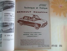 Revue technique Renault DAUPHINE, Pieces detachees automobiles