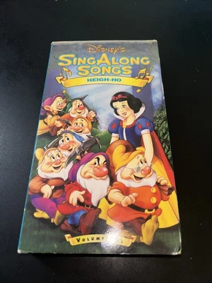 Disney Sing Along Songs Heigh Ho VHS 1994 Video Tape 531 Snow White Vol 1  - Image 1 of 4