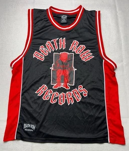 Death Row Records Basketball Trikot Tank Top Hip-Hop Shirt Gr. Large rot schwarz - Bild 1 von 6
