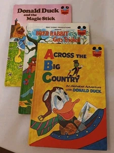Disneys Wunderbare Welt des Lesens Kinderbuch 3 Stück Klassiker Vintage Donald - Bild 1 von 15
