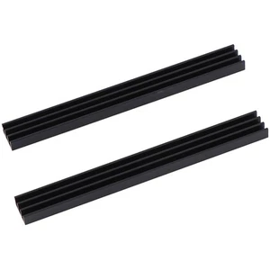 2Pcs 100 * 11 * 5mm Black Aluminum Chip Radiators Heatsink UKR8YY-b _pu - Zdjęcie 1 z 8