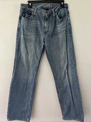 Y2K Old Navy Flannel Lined Jeans Famous Denim Straight Fit Mens 32”x34” Loose - Image 1 of 4