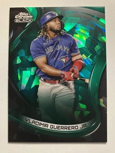 2022 Topps cromo negro #2 Vladimir Guerrero Jr. refractor atómico verde/99 Tor - Imagen 1 de 2