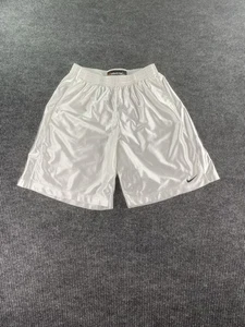 Nike Shorts Men XXL White Mesh Basketball Dazzle Athletic Shiny Swoosh Logo y2k - Picture 1 of 15