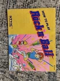 Nintendo NES Instruction Manual Rock n Ball