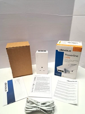 Devolo dLAN 1200 Triple+ 3-Port Powerline – New, Just Opened, Fast Network - Image 1 of 4