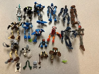 Lot OF 16 LEGO Bionicles Canister LEGO Complete & 7 INCOMPLETE Mixed. - Image 1 of 4