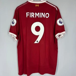 CAMISETA DE FUTBOL LOCAL LIVERPOOL 2017/2018 NEW BALANCE FIRMINO #9 TALLA XL - Imagen 1 de 11