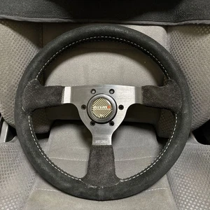 NISSAN Skyline GT-R BNR32 Nismo Backskin Steering Wheel 330F Gr.A Horn Button - Picture 1 of 3