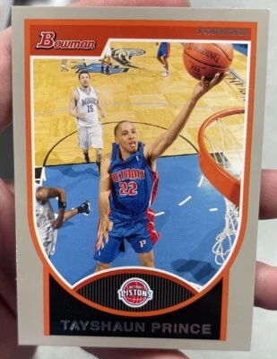 2007-08 Bowman Draft Picks & Stars Silver /199 Tayshaun Prince #62 - Image 1 of 2
