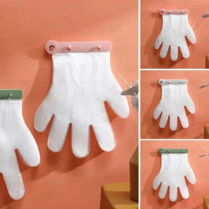 Gloves Clip Wall Mounted Punch-Free Storage Organizer with 100Pcs Gloves - Foto 1 di 15