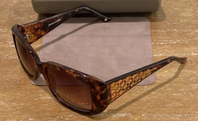BCBG Maxazria Womens Sunglasses Tortoise Frame Gold Trim G008 TS - NO CASE - Image 1 of 4