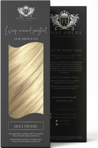 Foxy Locks Clip in Human Remy Wrap Pferdeschwanz - Hollywood blond #60 - 12 Zoll-26 Zoll - Bild 1 von 2