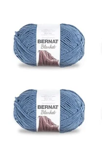 Blanket Country Blue Yarn - 2 Pack of 300g/10.5oz - Polyester - 6 Super Bulky... - Picture 1 of 12