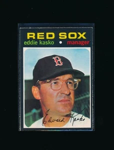 1971 OPC #578, Eddie Kasko EXMT-NM Nice Clean Card, Crisp HI # SP - Picture 1 of 2