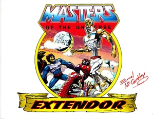 MASTERS OF THE UNIVERSE "Extendor  VS Skeletor" SIGNED Print Errol McCarthy - Picture 1 of 1
