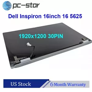 NEW Dell inspiron 16 5625 Touchscreen LCD Assembly Complete Hinge Up FHD Silver - Picture 1 of 5