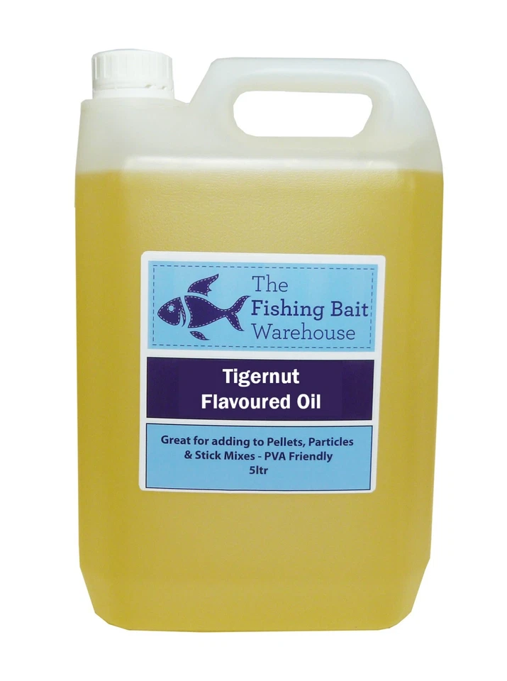 Tigernut Flavoured Oil 5ltr - Fishing Bait, Carp, Bait Dip, Feeder - 5 Litre - Image 1 of 1