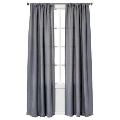 Target Room Essentials Chesapeake Curtain Panel Gray (42" x 63") - Image 1 of 2