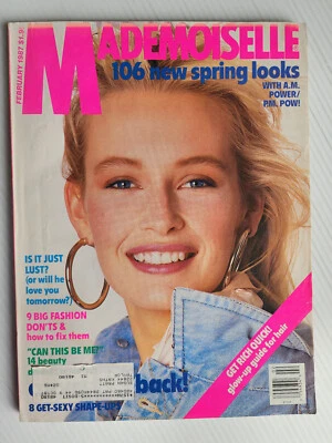 1987 Mademoiselle Estelle LEFEBURE Stephanie SEYMOUR Roberta CHIRKO Uma Thurman Foto 1 de 4