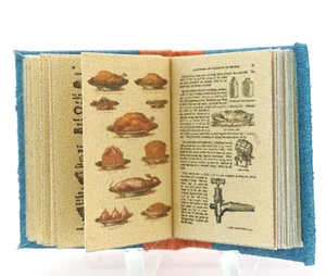 Casa delle bambole libro in miniatura scala 1:12, libro di cucina inglese, 1863 - Foto 1 di 12